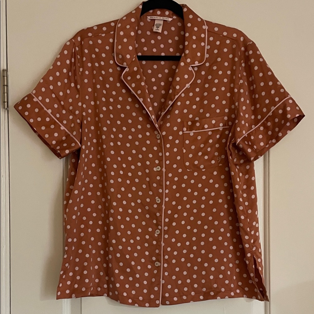 Women’s Victoria secret Pyjama Brown Polka Dot Top
